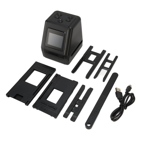 ZHUOPAI Film Slide Scanner 22MP Digital Negative to JPG Photo Converter 2.0in TFT Screen Multi-Format Scanner for 135 126 110 Super 8 Film and Slides