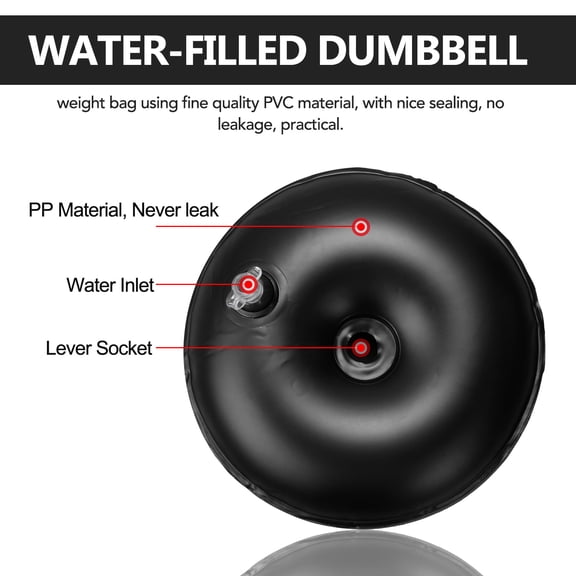 ZHUOPAI Flexible Water-filled Dumbbell Blue Adjustable 44-55 lbs (20-25kg) Portable Weight Home Gym Exercise Equipment for Men Arm Muscle Bodybuilding