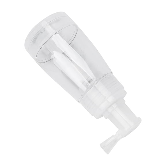 ZHUOPAI Hair Powder Spray Bottle Transparent Empty Refillable Styling Tool, 6 oz / 180 ml Dry Shampoo Dispenser, Squeeze Plastic Container for Barber Salon and Home Care