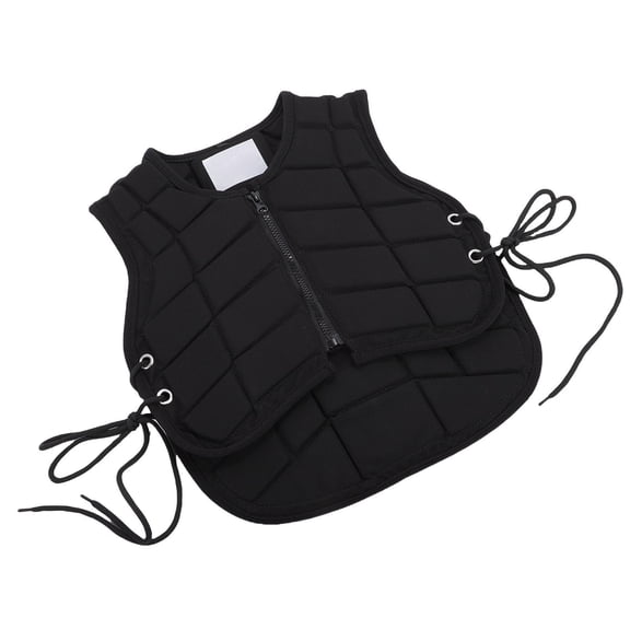 ZHUOPAI Kids Horse Riding Vest, Padded Equestrian Body Protector, Front Zipper Safety Gear, 11-12 oz (315-330g)