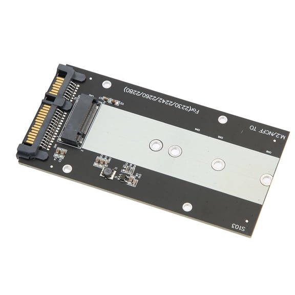 ZHUOPAI M.2 NGFF to SATA III Converter Adapter 6000MB/s Mass Storage Interface Hard Drive Converter Card Supported 2230 2242 2260 2280