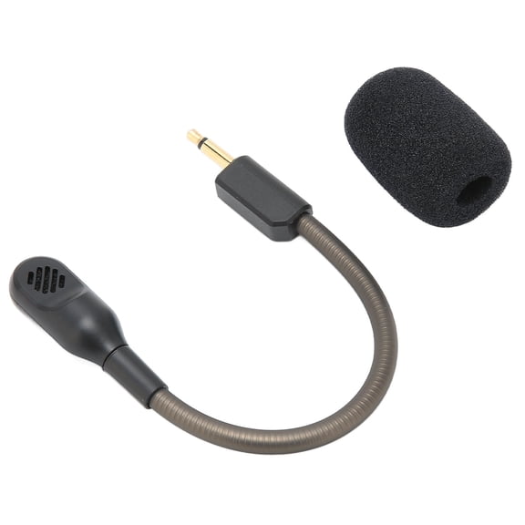 ZHUOPAI Replacement Microphone for Razer BlackShark V2, V2 Pro, V2 SE Detachable Gaming Headset 3.5mm Jack Noise Cancelling Boom Mic Accessory with Foam Cover, Black (15 cm / 5.9 inches)