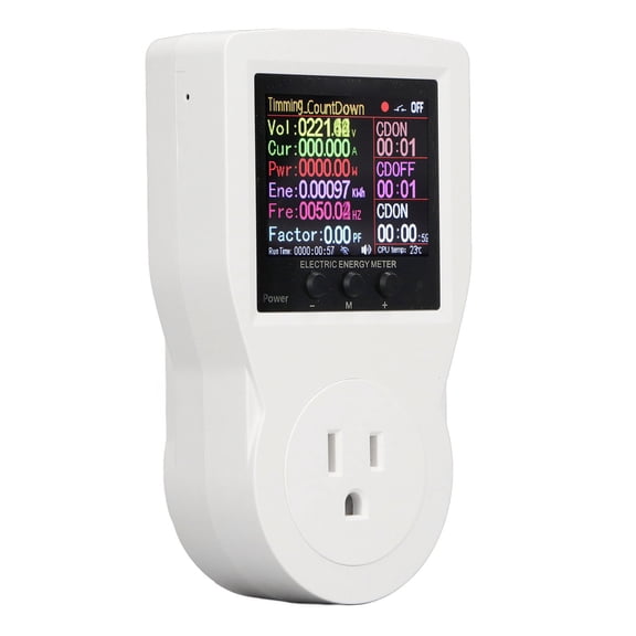 ZHUOPAI S1W WiFi Smart Metering Socket, Realtime Monitoring 16A 3680W Intelligent Outlet Dual Unit Design 5.51 inches / 14.0 cm