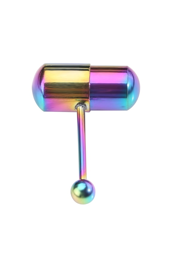 Vibrating Tongue / Belly Button Ring Stainless Steel Stud Body Piercing Jewelry
