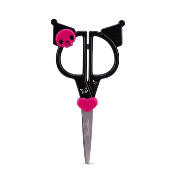 ZHUOZHUO Cute Titanium-Coated Craft Scissors with Comfortable Grip for Paper, Stickers, Tape, Scrapbooking, Journaling, Office and Home