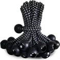thumbnail image 1 of ZHUYING 30 PCS Ball Bungee Cord 6 Inch Heavy Duty Bungie Cord Balls for Tarp Tie Down Canopy Camping Tents Cargo Holding Wire Hoses Patio Umbrellas Awning (30pc Black&White), 1 of 6