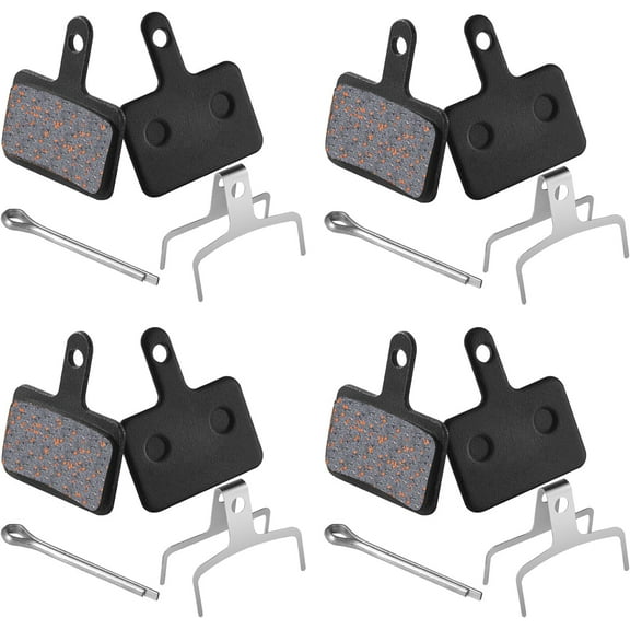 ZHUYING 4 pairs Bike Brake Pads, High-Performance Brake Pads, Disc Brake Pads & Spring (Semi-Metallic) for Mountain Bike Disc Brakes,Bike Pads Compatible with TRP Tektro Shimano Deore Br