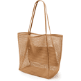 thumbnail image 1 of ZHUYING BeachNylon Mesh Tote Bag, Casual Tote Bag Hobo Women Foldable MAX 23L Shoulder Bag For Beach Picnic Vacation, 1 of 6