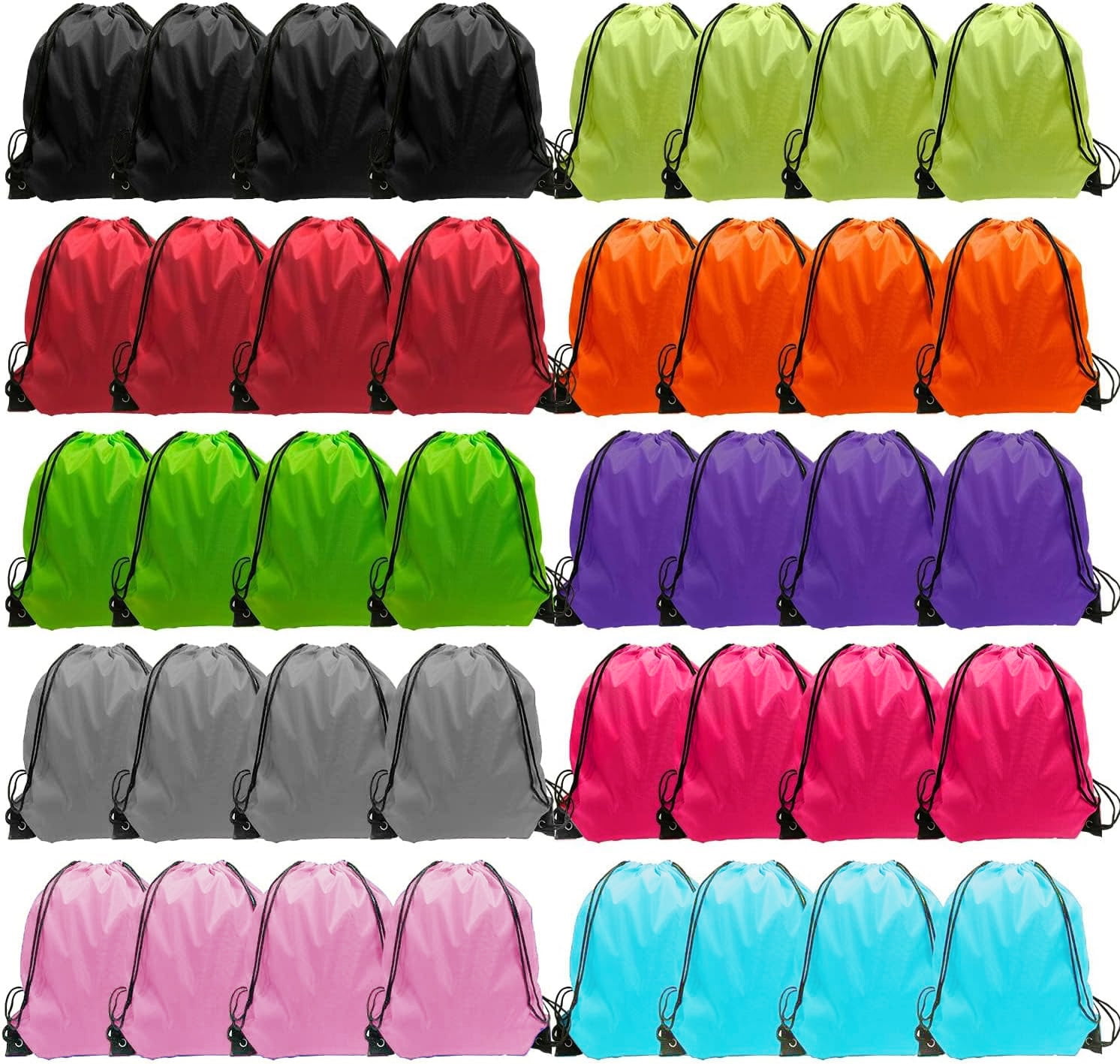 ZHUYING Drawstring Backpack 40 Pcs Cinch Bags Drawstring Bags Bulk ...