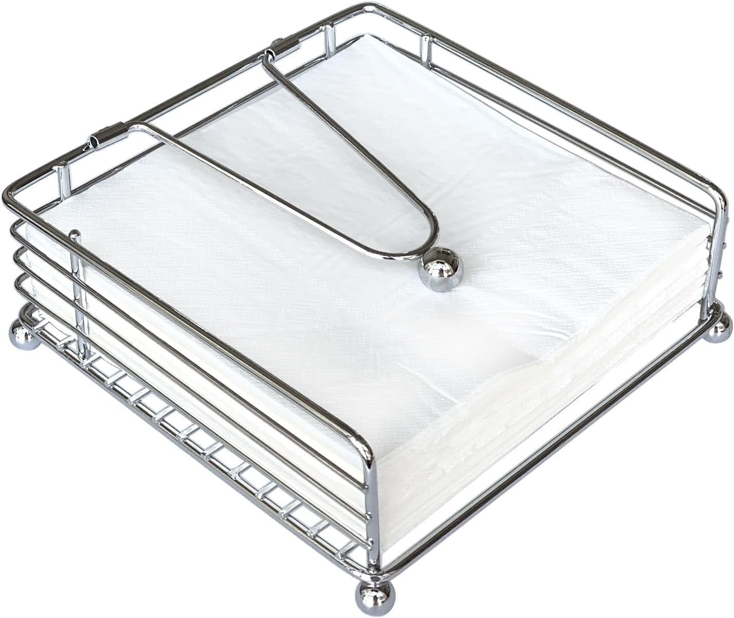 ZHUYING Napkin Holder for Table, Flat Napkin Holder with Weighted Arm, Square Paper Napkin Holders, Elegant Rustic Iron Metal, Modern Napkin Holder for Kitchen, Restaurant, Farmhouse, Dinner, Outdoor - Walmart.com