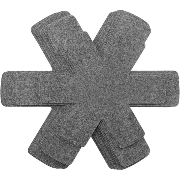 ZHUYING Pot and Pan Protectors, Set of 15 and 3 Different Size, Cookware Dividers Pads/Stacking Pan Protectors/Pot Separators Pads for Protecting and Separating Pots Pans