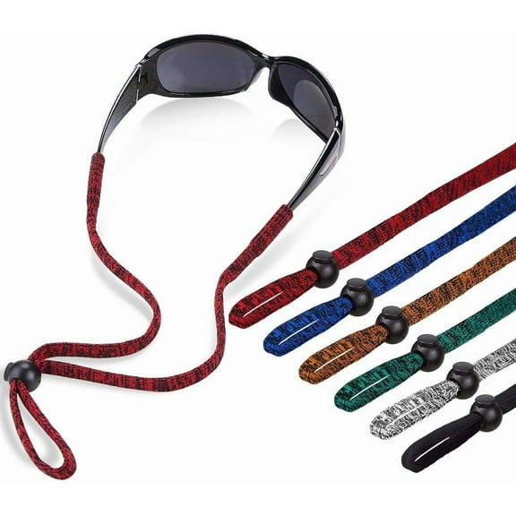 ZHUYING Sports Glasses Strap Adjustable Sunglasses Cord Retainer Safety Eyeglass Lanyard, Pack of 12