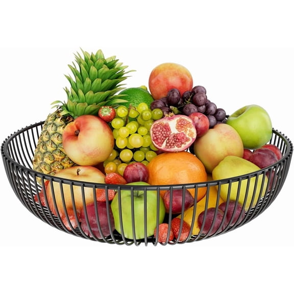 ZHUYING Wire Basket Modern Fruit Bowl Fruit Basket for Kitchen Home Table Decor