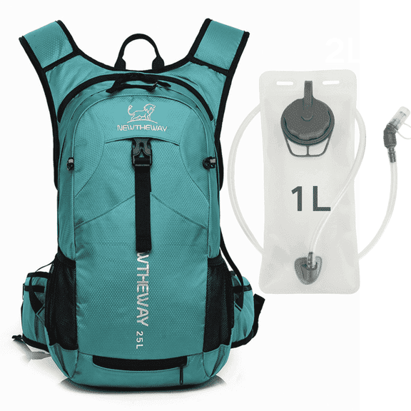 ZHUYZ 25L Hydration Backpack for Cycling & Hiking, Lightweight Waterproof Rucksack with 1L Water Bladder bag & Reflective Strips, Travel, Camping