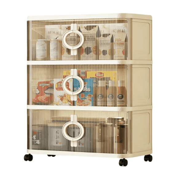 SpaceMuse 70Qt Stackable Storage Bins, 3 Tiers Foldable Storage Boxes ...
