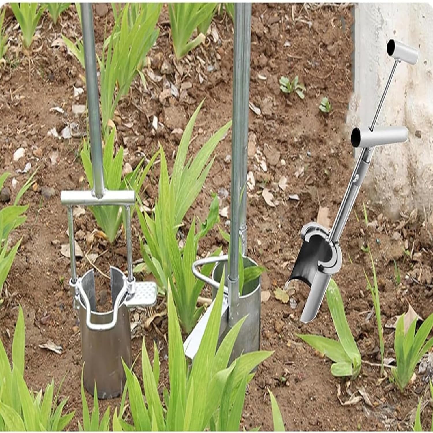 ZHXJYKJ Durable and Sturdy Ergonomic Bulb Planter Tool for Effortless