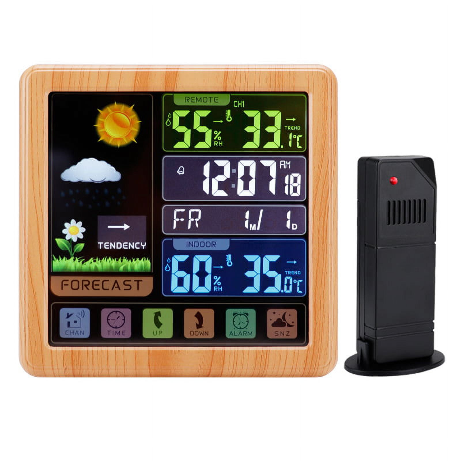 ZHXNE Wireless Weather Station, Weather Station with LCD Color Screen