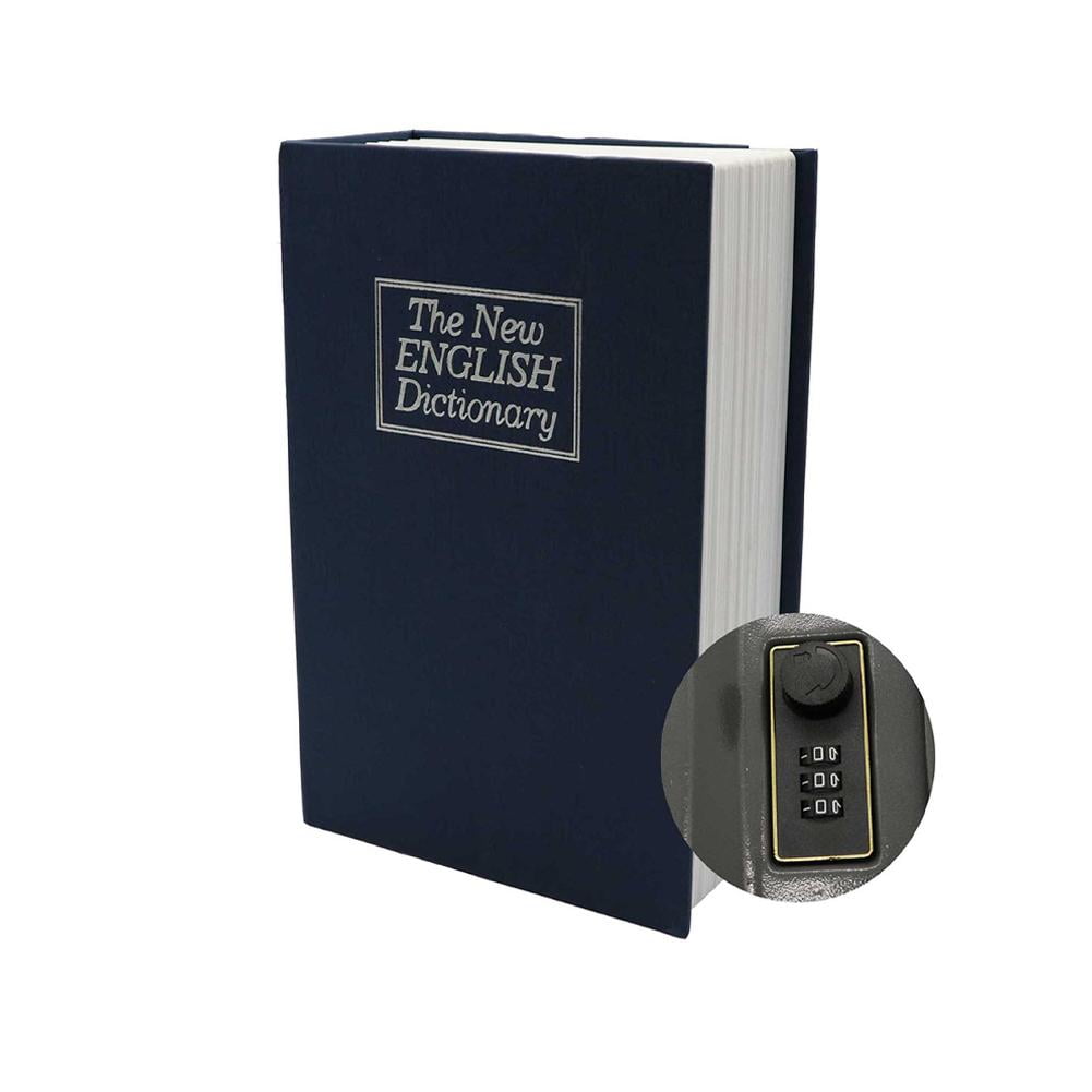 ZHXXCUM Diversion Book Safe with Combination Lock, Secret Hidden Metal