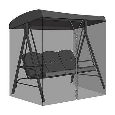 ZHXXCUM Mosquito Netting for Patio Porch Swing Net Outdoor Mesh Screen with Zipper Te