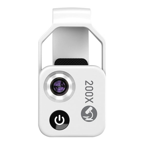 ZHXXCUM Nano Zoom 200x for iPhone Phone Microscope Lens 200x Phone Mini Pocket Microscope Nanozoom 200x Magnification Zoom with CPL Polarizing Filter for iPhone with LED Lighting Hd
