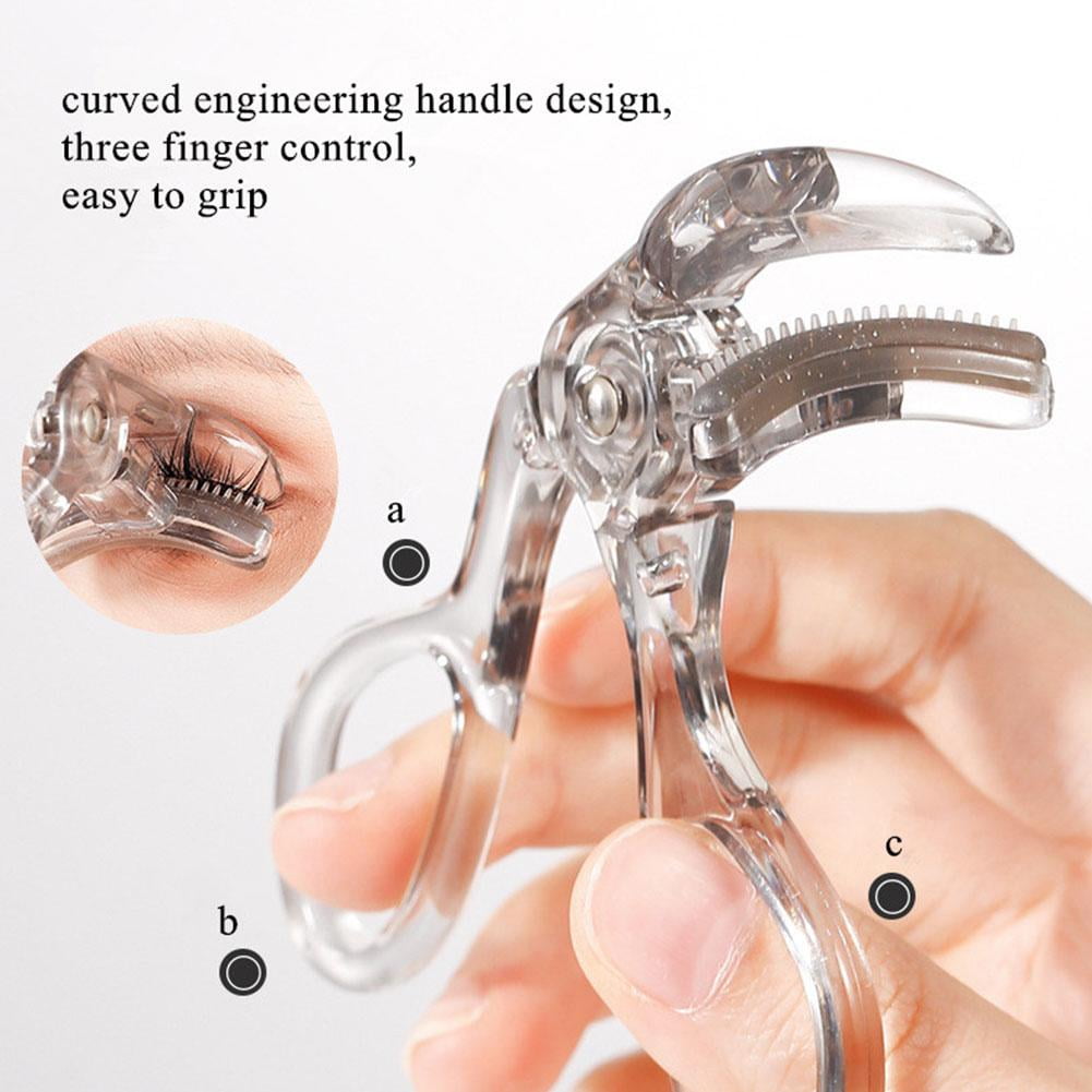 ZHXXCUM Wide-Angle Eyelash Curler Portable One-Clip Curling Comb Wide-Angle Eyelash Curler Natural Curling Long-Lasting Shaping Curling Eyelash Comb Clip