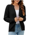 thumbnail image 1 of ZHYou Cardigan Sweaters For Women Fashion Woman's Casual Sleeve Zipper Sweater Loose Stylish Outwear Coats, 1 of 6