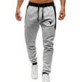 thumbnail image 1 of ZHYou Men's Pants Men's Jogger Capri Pants Breathable Below Knee Long Pants With Pockets Casual Loose Trousers, 1 of 3