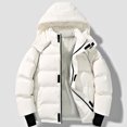 thumbnail image 1 of ZHYou Mens Coat Warm Thick Zipper Long Sleeve Fleece Hooded Casual Jackets, 1 of 6