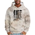 thumbnail image 1 of ZHYou Mens Hooded Sweaters Graphic USA Flag American Patriotic Long Sleeves Pullover Sweatshirts With Big Pocket, 1 of 4