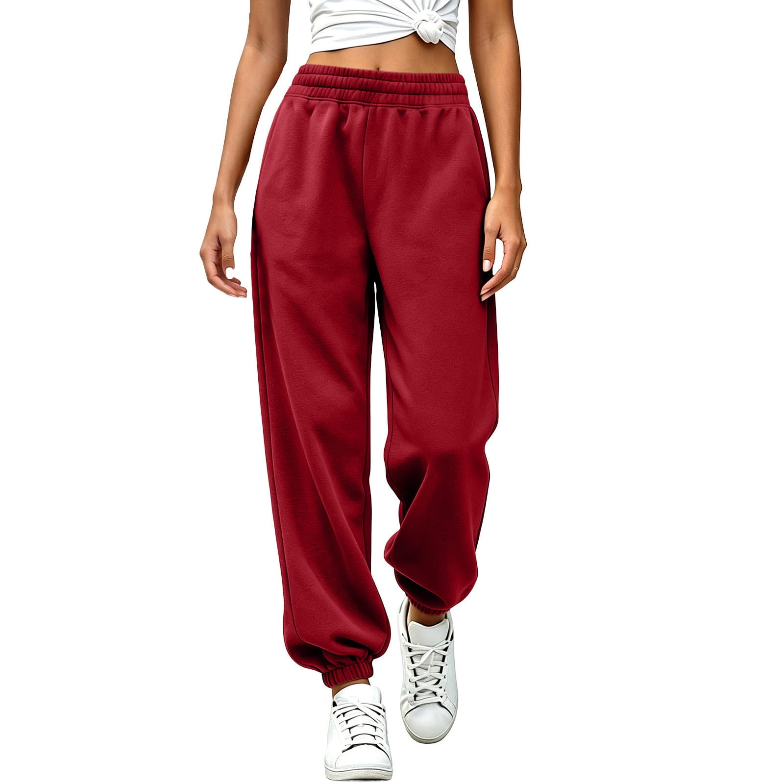 ZHYou No Boundarie Sweatpants for Women Cuffed Leg Casual Comfy