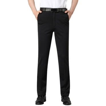 ZHYou Trousers For Men Men's Business Casual Fashion Solid Color Slim Fit Suit Pants