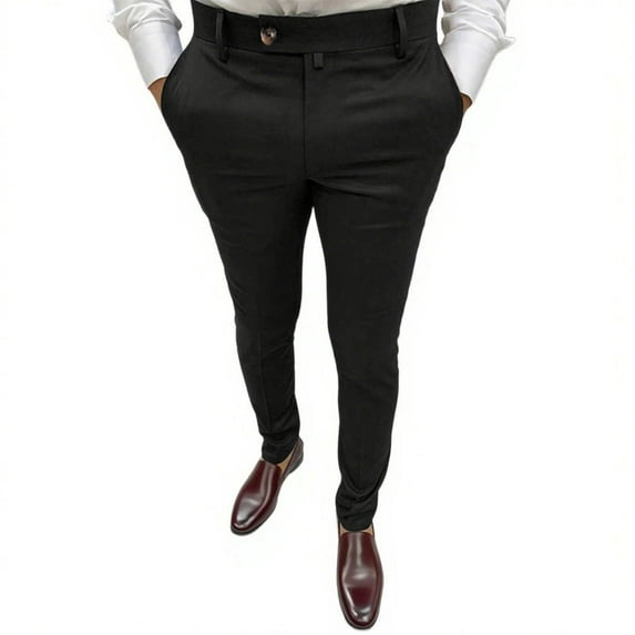 ZHYou Trousers For Men Men's Casual Business Formal Pants Men's Slim Fit Pants Men's Formal Trousers
