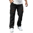 thumbnail image 1 of ZHYou Trousers For Men Men's Pants Casual Pants Work Pants Outdoor Pants Many Pocket Men's Work Pants Loose Straight Pants, 1 of 5