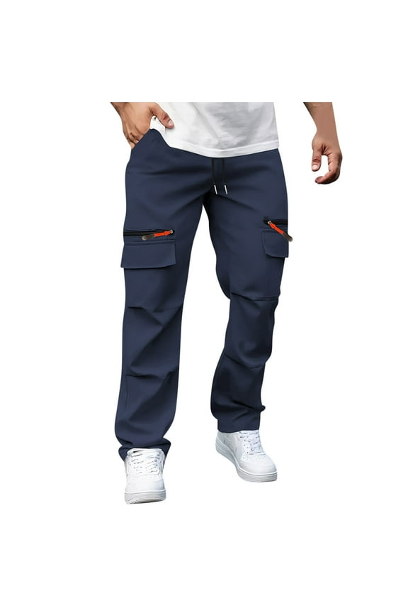 Trousers For Men Men's Pants Casual Pants Work Pants Outdoor Pants Many Pocket Men's Work Pants Loose Straight Pants