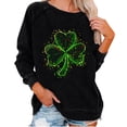 thumbnail image 1 of ZHYou Womens T-Shirts Valentine's Day Loose Fit Long Sleeve St. Patrick's Day Printed V-Neck Casual Soft Spring Summer Shirts,Black,Pink,Red,Gray,Khaki,S,M,L,XL,2XL ,3XL,Black,M, 1 of 5