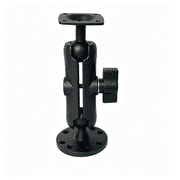 ZHZFKQ 1.5  Ball Round Mount Base with 5.91" Dual Socket Arm,[Standard Amps Holes] 1.5-Inch Ball Base for Fish Finder Mount, Marine Gps Accessories Compatible with Mounts C Size 1.5
