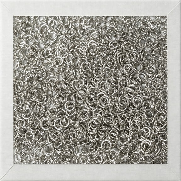 ZHZFKQ 1 Pound Bright Aluminum Chainmail Jump Rings 16G (3600+ Rings) Jump Rings