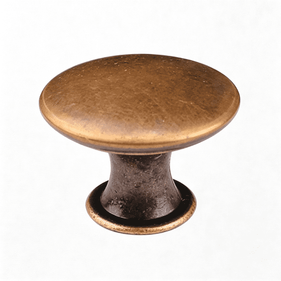 ZHZFKQ 12 Packs Antique Copper Kitchen Cabinet Knobs Furniture Cupboard Round Drawer Dresser Knobs Single Hole Drawer Pulls Handles for Closet Wardrobe Door Hardware