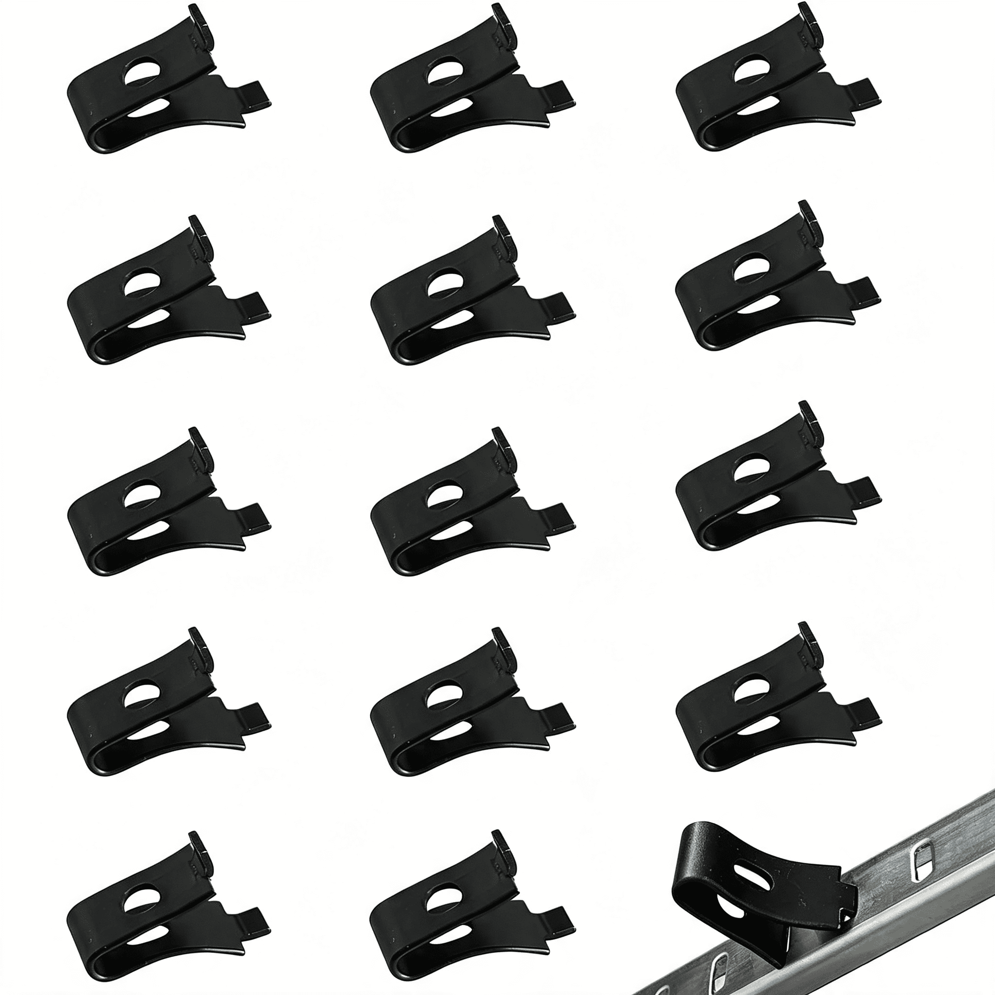 Bookcase Back Support ZHZFKQ 14 Pcs Shelf Clips Adjustable Brackets Fits 255 256 Pilaster ...