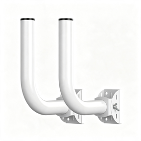 ZHZFKQ 2-Pack Universal Wireless Bridge Bracket Mount | Pole and Wall-Mounted Mount for Outdoor,Point to Point Ap Access Point Client Bridge Cpe 2-Pack Universal Mounting Brackets