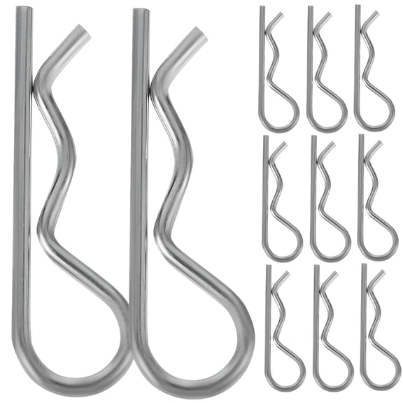 ZHZFKQ 20 Pcs Hitch Pin Clips, 304 Stainless Steel Spring Retaining R Clips, 0.6 x 32mm Cotter Pins for Trailers, RVs, Boats, and Campers