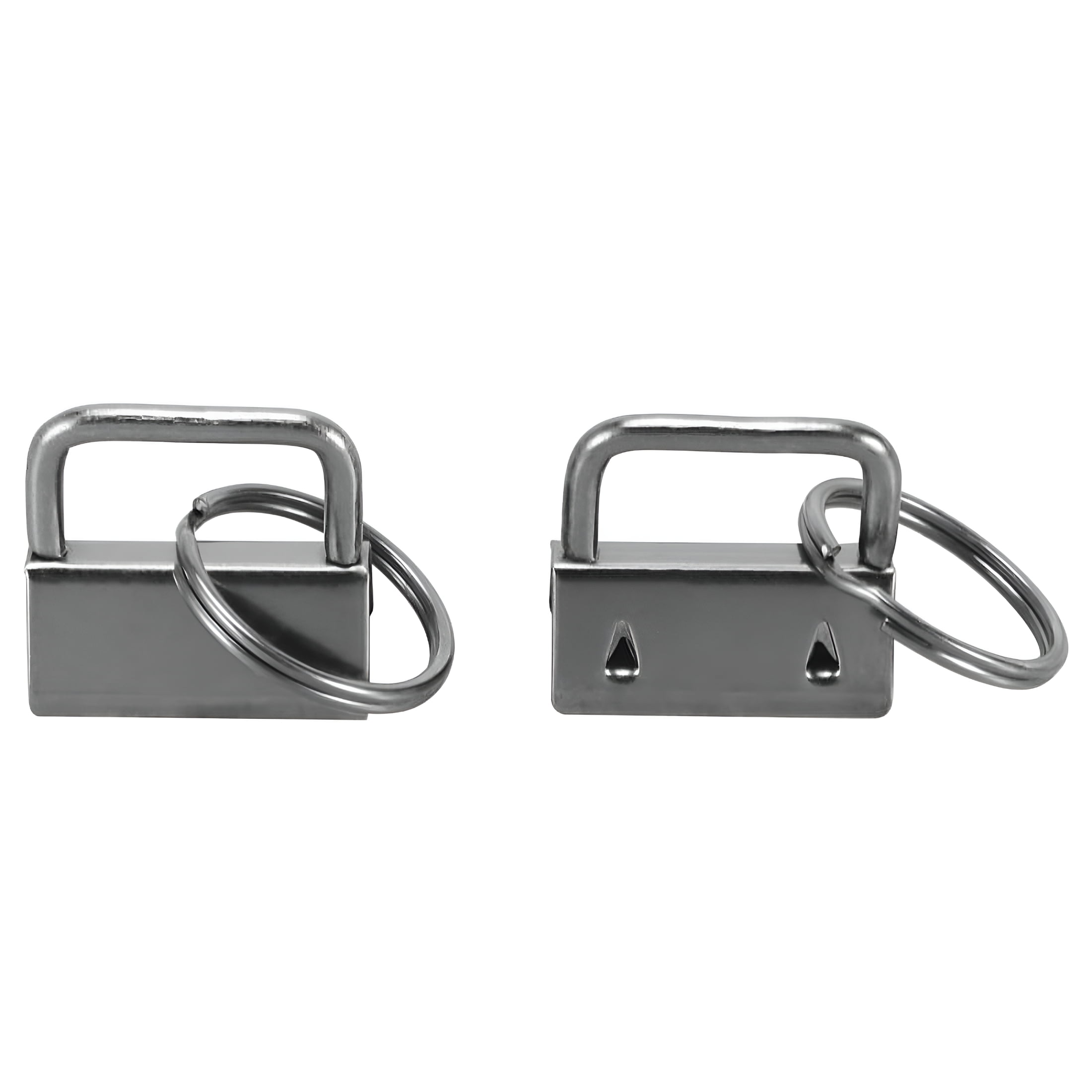 ZHZFKQ 2026 New 100 Pcs Wristlet Hardware, 1 Inch Key Fob Hardware for Keychain, Key Lanyard and Key Chain Making Hardware Supplies for Diy, Crafting, Gifts, Key Organization