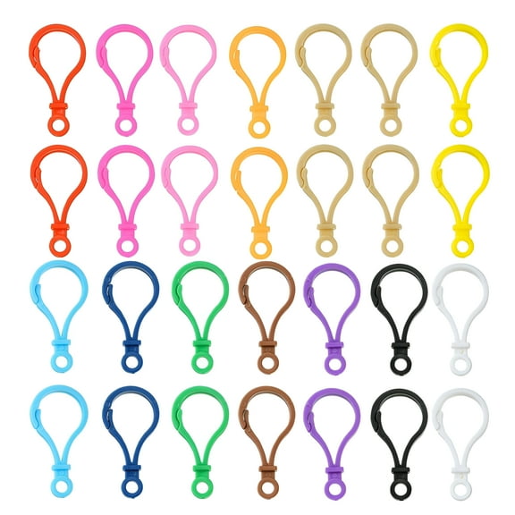 ZHZFKQ 2026 New 100Pcs Plastic Diy Key Chain Clips Keychain Clasps Crafts Plastic Key Chain Hooks for Keychains, Crafts, Diy Projects, Accessories, Jewelry Making.