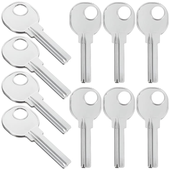 ZHZFKQ 2026 New 10Pcs Right Key Blanks House Door Key Blanks Key Making Craft Supplies Blank Keys for Home,Office,Locker,Workshop,Cabinet,Storage