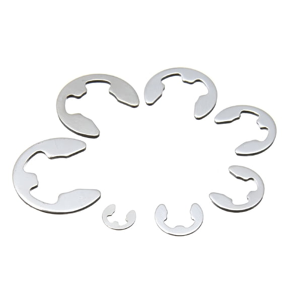 ZHZFKQ 2026 New 120Pcs E Clips C Circlips Kit Stainless Steel Retaining Ring Assorted 1.5Mm to 10Mm Retaining Snap Ring Kit