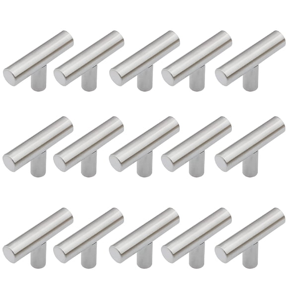ZHZFKQ 2026 New 15Pack Kitchen Hardware for Cabinets Brushed Nickel Cabinet Knobs-Cupboard Knobs Metal Drawer Knobs Desk Drawer Knobs 50Mm(2In Overall Length)