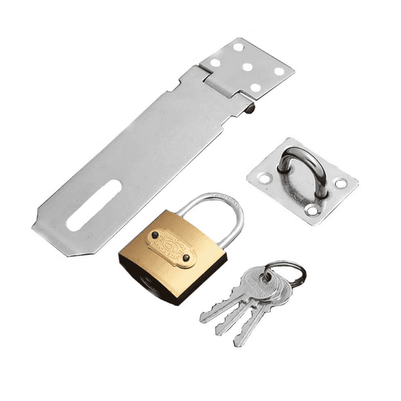 ZHZFKQ 2026 New 2 Pcs Gate Lock Durable Padlock with Key for Enhanced Security Versatile Locks with Keys for All Doors for Gate Door Fence
