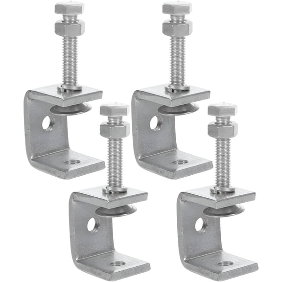 ZHZFKQ 2026 New 2Pcs Small C Clamp Stainless Steel Woodworking Clamp for Wood, Metal, Diy, Home Improvement Tool Supply