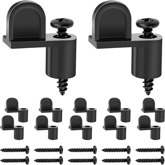 ZHZFKQ 2026 New 3/8 Inch Screen Clip, Window Screen Clip with Screws, Storm Door Clips for Glass and Screen, Screen Clips to Hold the Screen in Window, Window Screen Fasteners, Screen Door Clips