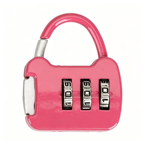 ZHZFKQ 2026 New 3 Digit Combination Lock Locker Lock for Case Gate School Gym Locker Pink Lock for Gym Locker for Locker Security,School Lockers,Gym Lockers,Personal Item Protection,Travel Use.